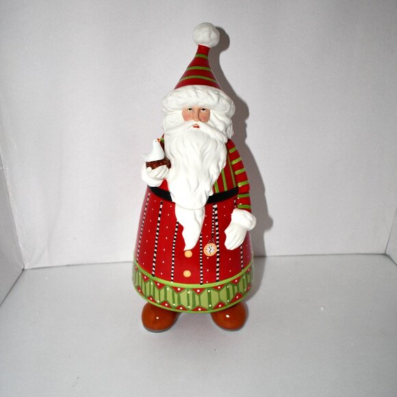 Patience Brewster Dash Away Santa Cookie Jar #: 08-41085NIB - Picture 1 of 9